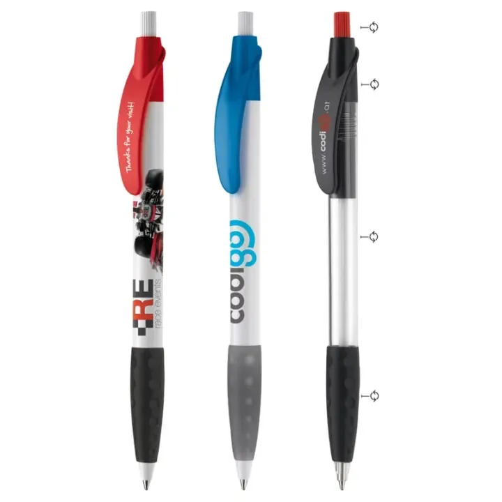 Cosmo ball pen combi rubber grip - LT87628 (gadzety reklamowe)